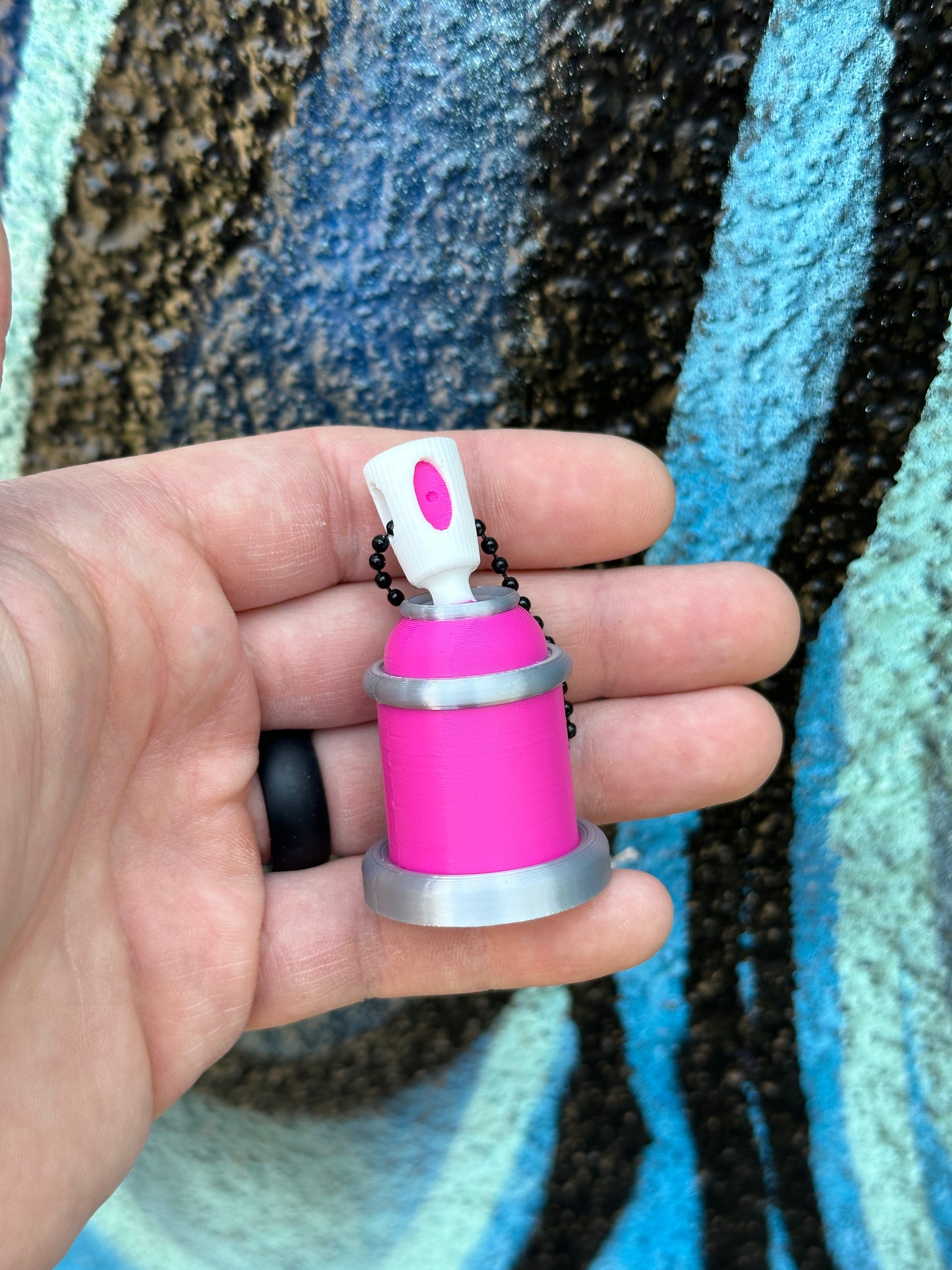 Spraypaint Can Articulated Keychain