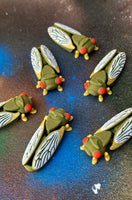 Cicada fidget toy 3D printed articulating keychain gift