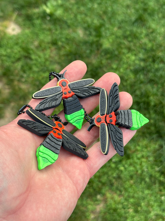 Lightning Bug Flexi Keychain