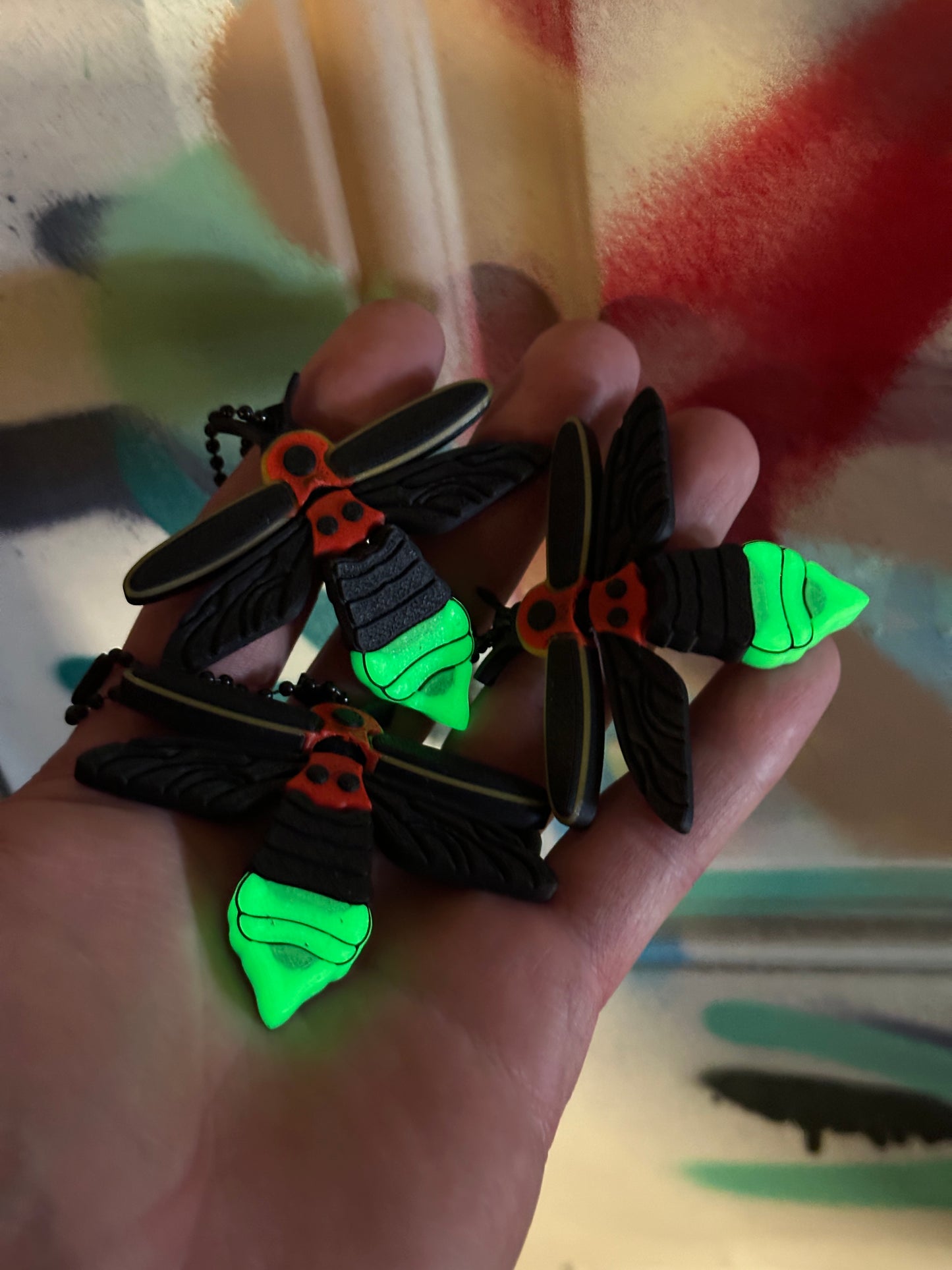 Lightning Bug Flexi Keychain