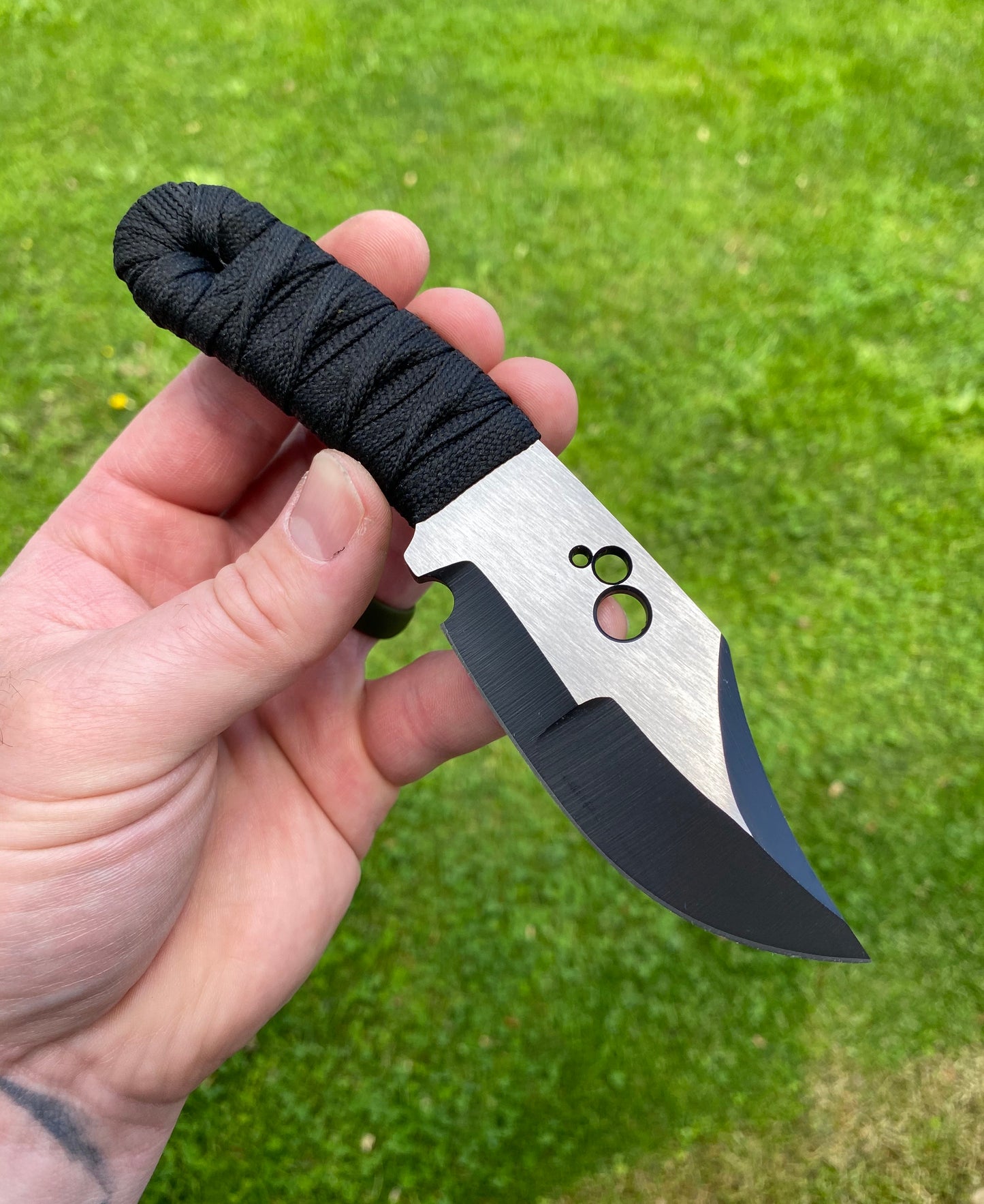 Koch Tools Co. Implicit Bowie EDC Fixed Blade Steel - Cord Wrap Steel