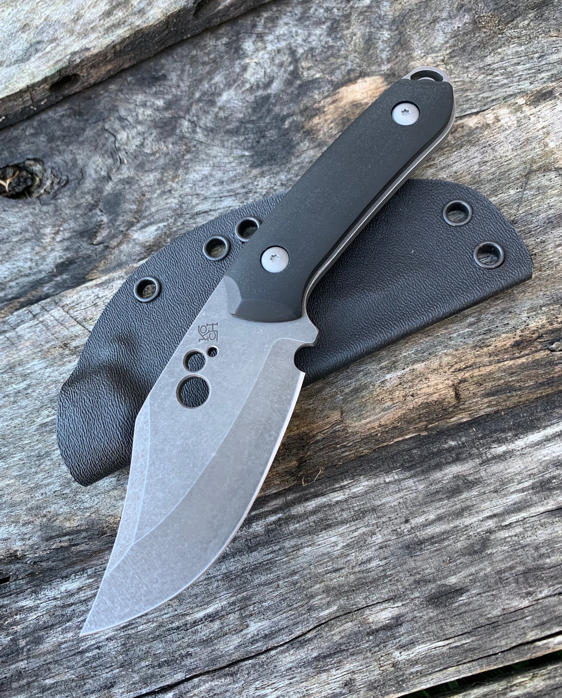 Koch Tools Co. Implicit Bowie EDC Fixed Blade Steel - Cord Wrap Steel